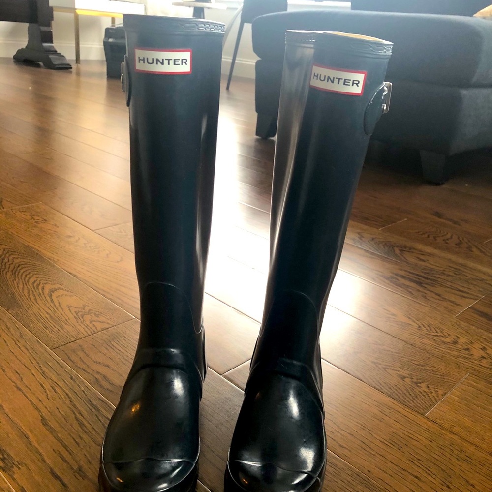 Hunter tall rain boots